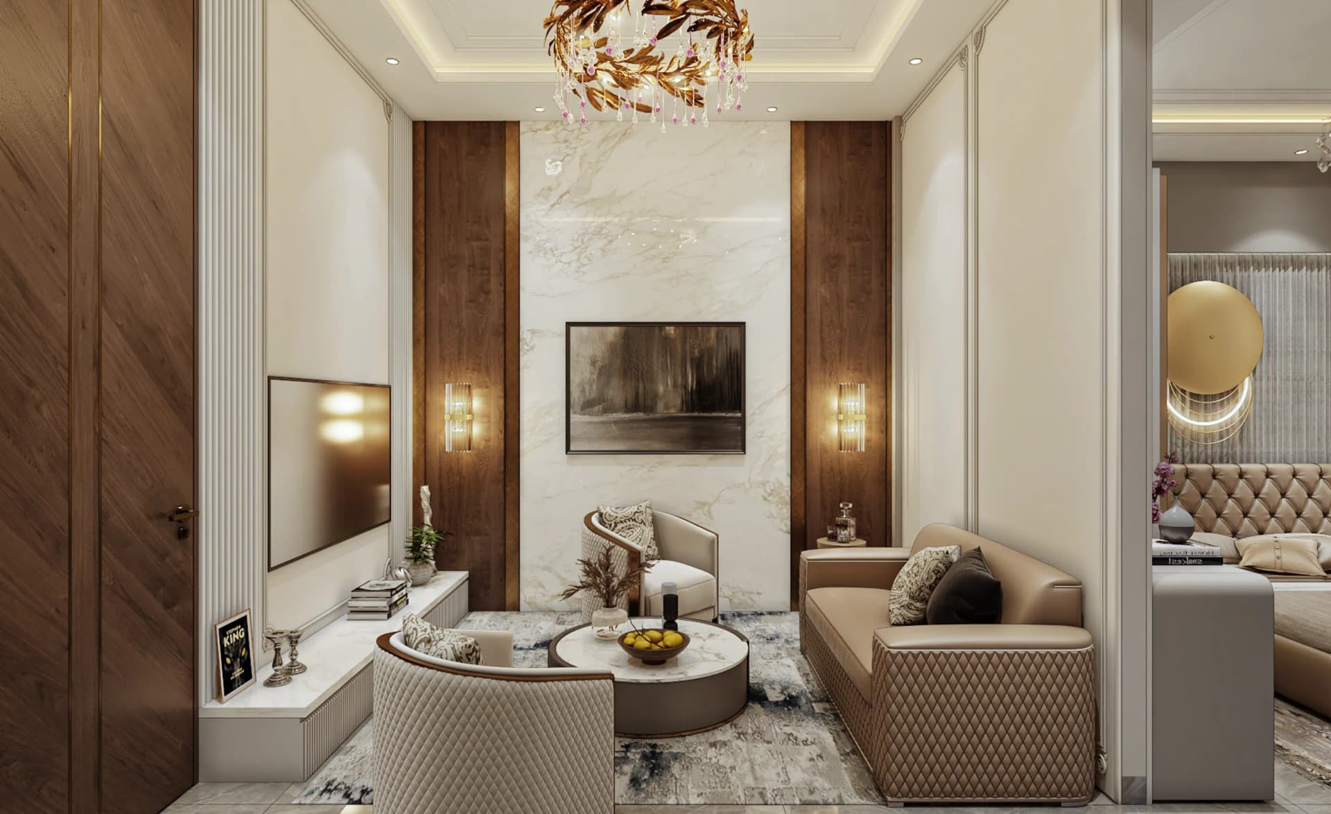Skyven 4 BHK apartment interiors