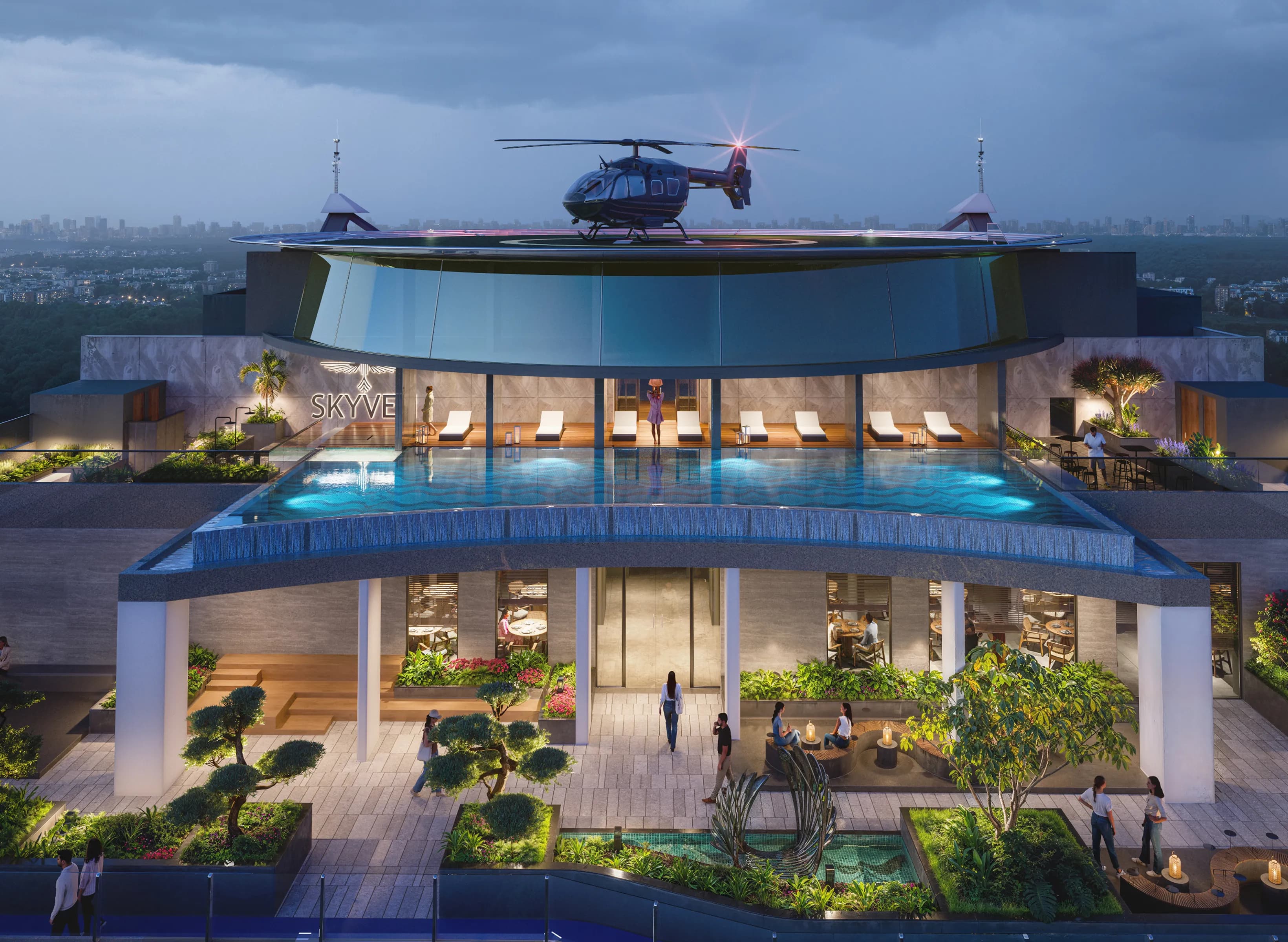 Skyven rooftop amenities